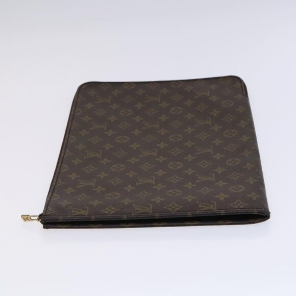 LOUIS VUITTON Monogram Posh Documents Clutch Bag M53456 LV Auth EC947 - Picture 4 of 16